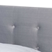 Baxton Studio Caprice Modern and Contemporary Glam Grey Velvet Fabric Upholstered Queen Size Panel Bed - BSOCF9210B-Grey Velvet-Queen