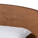 Baxton Studio Keagan Mid-Century Modern Transitional Walnut Brown Finished Wood Queen Size Platform Bed - BSOMG-2200-1-Ash Walnut-Queen