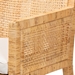 bali & pari Karis Modern and Contemporary Natural Finished Wood and Rattan Dining Chair - BSOKaris-Natural-DC