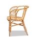 bali & pari Luxio Modern and Contemporary Natural Finished Rattan Dining Chair - BSOLuxio-Natural-DC