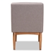 Baxton Studio Riordan Mid-Century Modern Grey Fabric Upholstered and Walnut Brown Finished Wood Dining Chair - BSOBBT8051.13-Grey/Walnut-CC