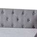Baxton Studio Raphael Modern and Contemporary Grey Velvet Fabric Upholstered Twin Size Daybed with Trundle - BSOCF9228 -Silver Grey Velvet-Daybed-T/T