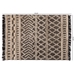 Baxton Studio Heino Modern and Contemporary Ivory and Charcoal Handwoven Wool Area Rug - BSOHeino-Charcoal/Ivory-Rug