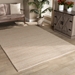 Baxton Studio Aral Modern and Contemporary Beige Handwoven Wool Area Rug - BSOAral-Beige-Rug