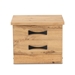 Baxton Studio Colburn Modern and Contemporary Oak Brown Finished Wood 2-Drawer Nightstand - BSOBR888004-Wotan Oak