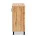 Baxton Studio Excel Modern and Contemporary Oak Brown Finished Wood 2-Door Storage Cabinet - BSOSR 890005-H-Wotan Oak