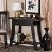 Baxton Studio Herman Modern and Contemporary Dark Brown Finished Wood 1-Drawer Console Table - BSOFP-03-Dark Brown-Console