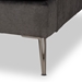 Baxton Studio Davidson Modern and Contemporary Grey Fabric Upholstered Sofa - BSO3132A-Grey-Sofa
