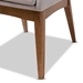 Baxton Studio Nexus Mid-Century Modern Greyish Beige Fabric Upholstered and Walnut Brown Finished Wood 5-Piece Dining Set - BSOBBT5280-Greyish Beige/Walnut-5 PC Dining Set