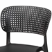 Baxton Studio Rae Modern and Contemporary Black Finished Polypropylene Plastic 4-Piece Stackable Dining Chair Set - BSOAY-PC08-Black Plastic-DC