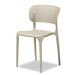 Baxton Studio Rae Modern and Contemporary Beige Finished Polypropylene Plastic 4-Piece Stackable Dining Chair Set - BSOAY-PC08-Beige Plastic-DC