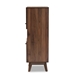Baxton Studio Hartman Mid-Century Modern Walnut Brown Finished Wood Storage Cabinet - BSOLV23DC2316WI-Columbia-Cabinet