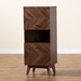 Baxton Studio Hartman Mid-Century Modern Walnut Brown Finished Wood Storage Cabinet - BSOLV23DC2316WI-Columbia-Cabinet