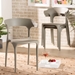 Baxton Studio Gould Modern Transtional Beige Plastic 4-Piece Dining Chair Set - BSOAY-PC09-Beige Plastic-DC
