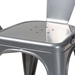 Baxton Studio Ryland Modern Industrial Grey Finished Metal 4-Piece Dining Chair Set - BSOAY-MC02-Dark Grey-DC