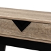 Baxton Studio Wales Modern and Contemporary Light Brown Finished Wood 1-Drawer Console Table - BSOWales-1DW-Console