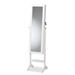 Baxton Studio Ryoko Modern and Contemporary White Finished Wood Jewelry Armoire with Mirror