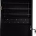 Baxton Studio Richelle Modern and Contemporary Black Finished Wood Hanging Jewelry Armoire with Mirror - BSOJC24-BK-Black