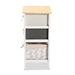 Baxton Studio Diella Modern and Contemporary Multi-Colored Wood 2-Drawer Storage Unit with Basket - BSO1805-2DW/1 Basket