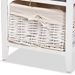 Baxton Studio Diella Modern and Contemporary Multi-Colored Wood 2-Drawer Storage Unit with Basket - BSO1805-2DW/1 Basket