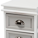 Baxton Studio Cachet Modern and Contemporary Two-Tone Grey and White Finished Wood 2-Drawer Nightstand - BSOFM18216-NS