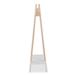 Baxton Studio Raylyn Modern and Contemporary Two-Tone White and Oak brown Finished Wood Freestanding Coat Hanger - BSOFMA-0298-Coat Hanger