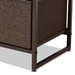 Baxton Studio Volkan Modern Multi-Colored Fabric Upholstered and Black Metak 5-Drawer Storage Cabinet - BSO5L-608-5DW-Cabinet