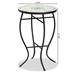 Baxton Studio Gaenor Modern and Contemporary Black Metal and Multi-Colored Ceramic Tile Plant Stand - BSOH01-104289 Plant Stand