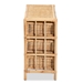bali & pari Dariana Modern Bohemian Natural Brown Rattan 6-Drawer Storage Cabinet - BSORBS018-Rattan-6DW-Cabinet