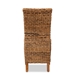 bali & pari Trianna Rustic Transitional Natural Seagrass and Brown Finished Wood Dining Chair - BSOFlorence Highback-Natural-DC