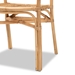 bali & pari Tugera Modern Bohemian Natural Brown Rattan Dining Chair - BSOTugera-Rattan-DC