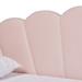 Baxton Studio Timila Modern and Contemporary Light Pink Velvet Fabric Upholstered Queen Size Daybed - BSOBBT61078-Light Pink Velvet-Daybed-Queen