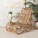 Baxton Studio Genera Modern Bohemian Natural Rattan Lounge Chair - BSODC512-Rattan-CC