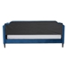Baxton Studio Kaya Modern and Contemporary Navy Blue Velvet Fabric and Dark Brown Finished Wood Twin Size Daybed - BSODV20801-Navy Blue Velvet Daybed-Twin