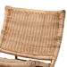 bali & pari Herrara Modern Bohemian Natural Brown Antique Rattan Foldable Lounge Chair - BSODC8053-Rattan-CC