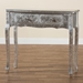 Baxton Studio Newton Classic and Traditional Silver Finished Wood 2-Drawer Console Table - BSOJY18A091-Silver-Console