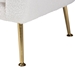 Baxton Studio Fantasia Modern and Contemporary Ivory Boucle Upholstered and Gold Metal Armchair - BSO222-Beige-CC