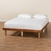Baxton Studio Winston Mid-Century Modern Walnut Brown Finished Wood King Size Platform Bed frame - BSOMG0082S-Walnut-King