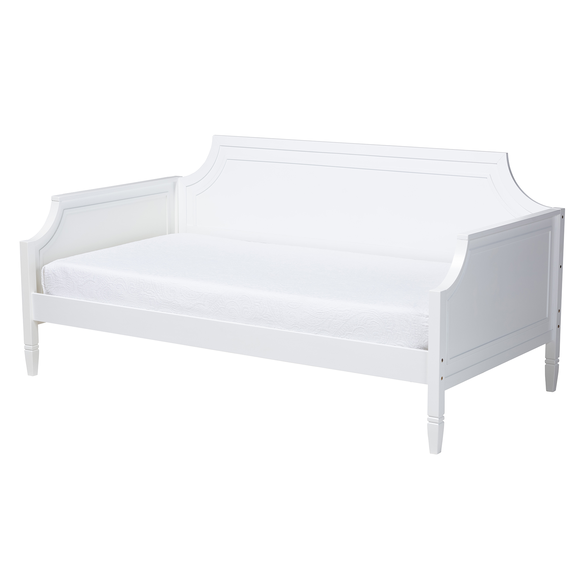 Baxton Studio Mariana Classic and Traditional White Finished Wood Full Size Daybed