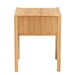 Baxton Studio Naresh Mid-Century Modern Transitional Natural Brown Bamboo Wood 1-Drawer End Table - BSOETAN-004-Bamboo-ET