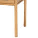 Baxton Studio Naresh Mid-Century Modern Transitional Natural Brown Bamboo Wood 1-Drawer End Table - BSOETAN-004-Bamboo-ET