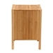 Baxton Studio Naresh Mid-Century Modern Transitional Natural Brown Bamboo Wood 1-Door End Table - BSOETAN-005-Bamboo-ET