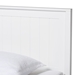 Baxton Studio Neves Classic and Traditional White Finished Wood Twin Size Platform Bed - BSONeves-White-Twin