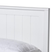 Baxton Studio Neves Classic and Traditional White Finished Wood Queen Size Platform Bed - BSONeves-White-Queen