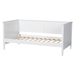 Baxton Studio Viva Classic and Traditional White Finished Wood Twin Size Daybed - BSOViva-White-Daybed-Twin