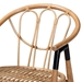 bali & pari Cyntia Modern Bohemian Natural Brown Rattan Dining Chair - BSOCyntia-Natural Rattan-DC