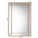 Baxton Studio Iara Modern Glam and Luxe Antique Goldleaf Finished Wood Accent Wall Mirror - BSORXW-10689