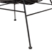bali & pari Colorado Modern Bohemian Black Rattan and Metal Accent Chair - BSOColorado-Black/Rattan-CC