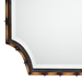 Baxton Studio Lieven Rustic Glam and Luxe Two-Tone Light Brown and Black Finished Metal Accent Wall Mirror - BSORXW-10798