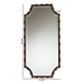 Baxton Studio Lieven Rustic Glam and Luxe Two-Tone Light Brown and Black Finished Metal Accent Wall Mirror - BSORXW-10798